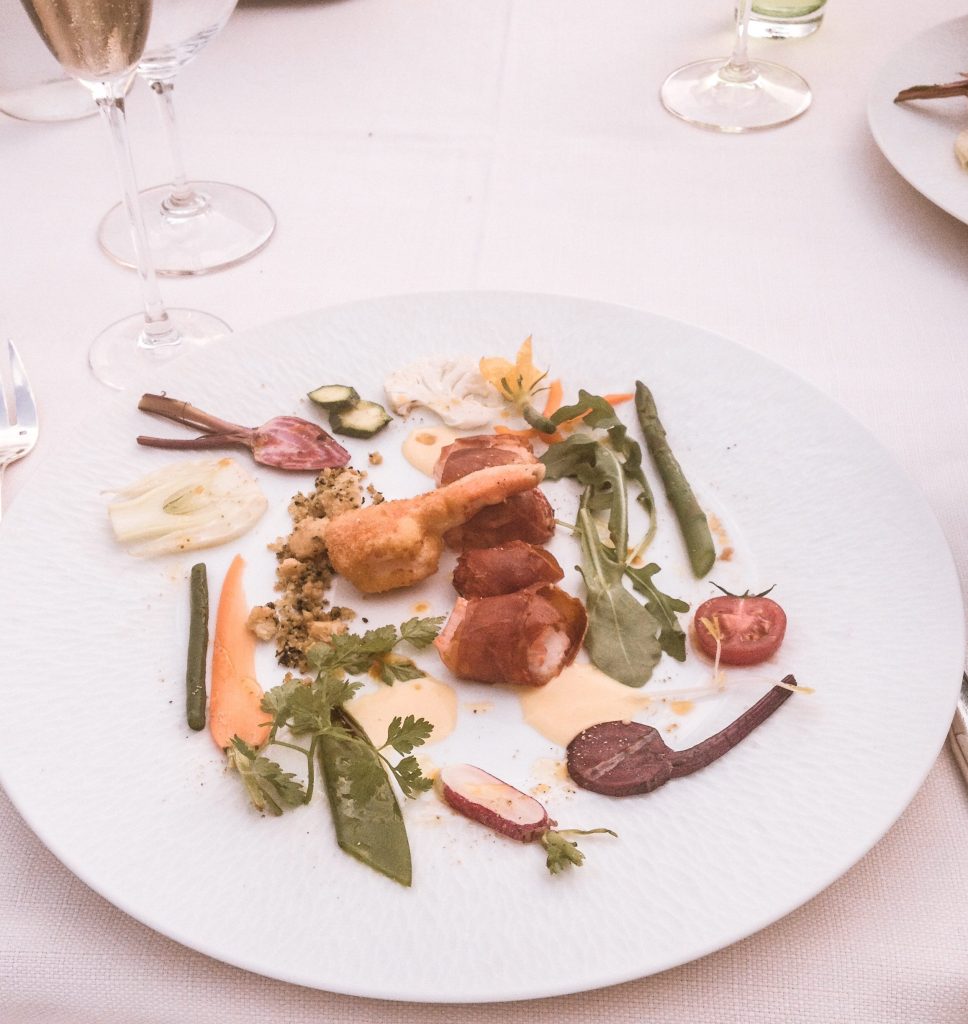 michelin star dining at Les Hautes Roches restaurant in France