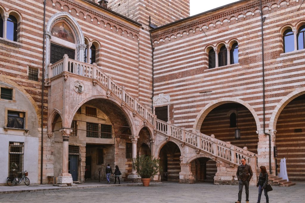Scalla della Ragione staircase in Verona