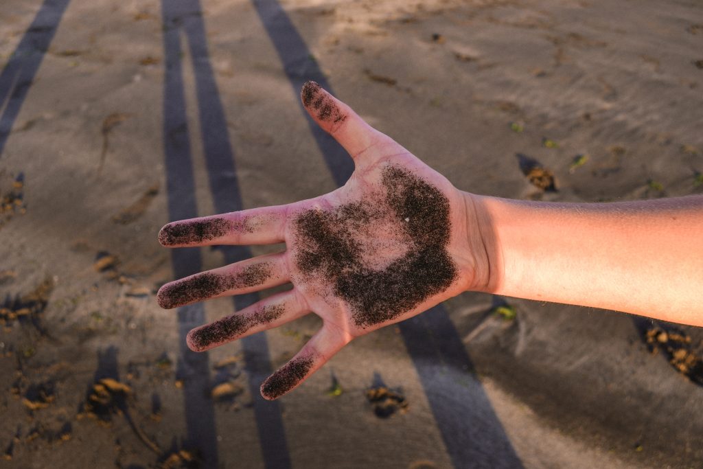 black sand in Tenerife