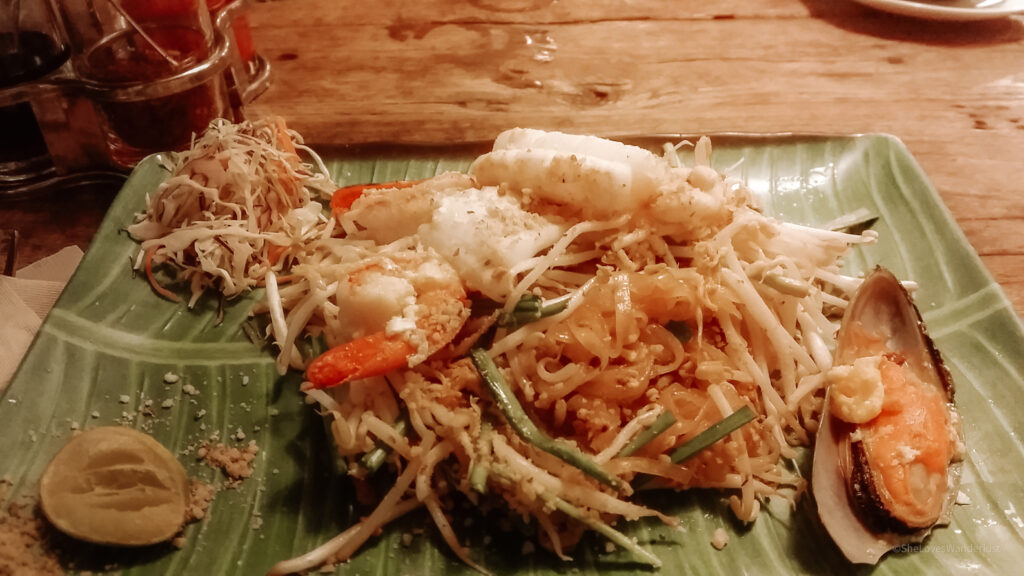 Pad Thai meal in Thailand