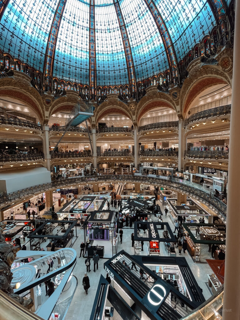Galeries Lafayette - a luxury department store in Paris